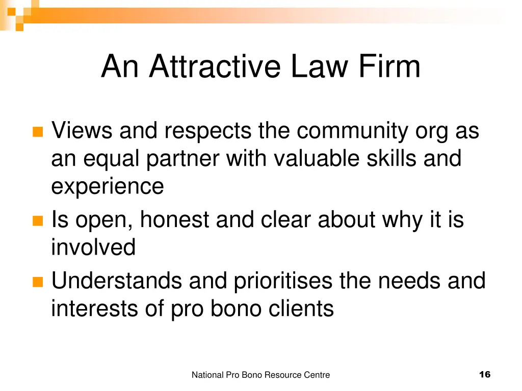 an attractive law firm