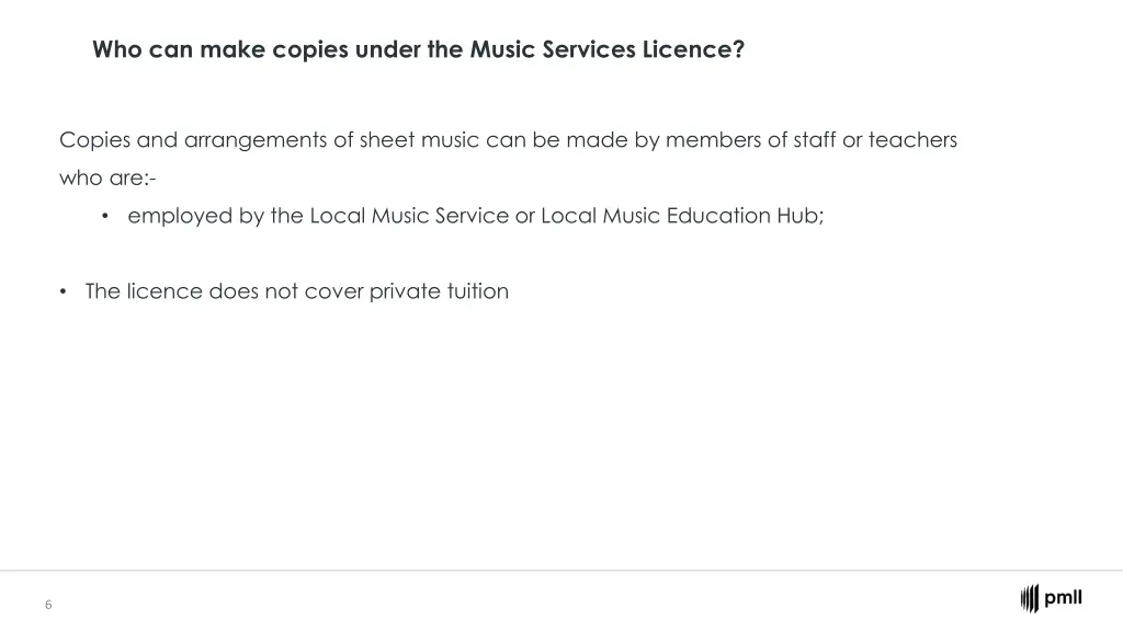 who can make copies under the music services