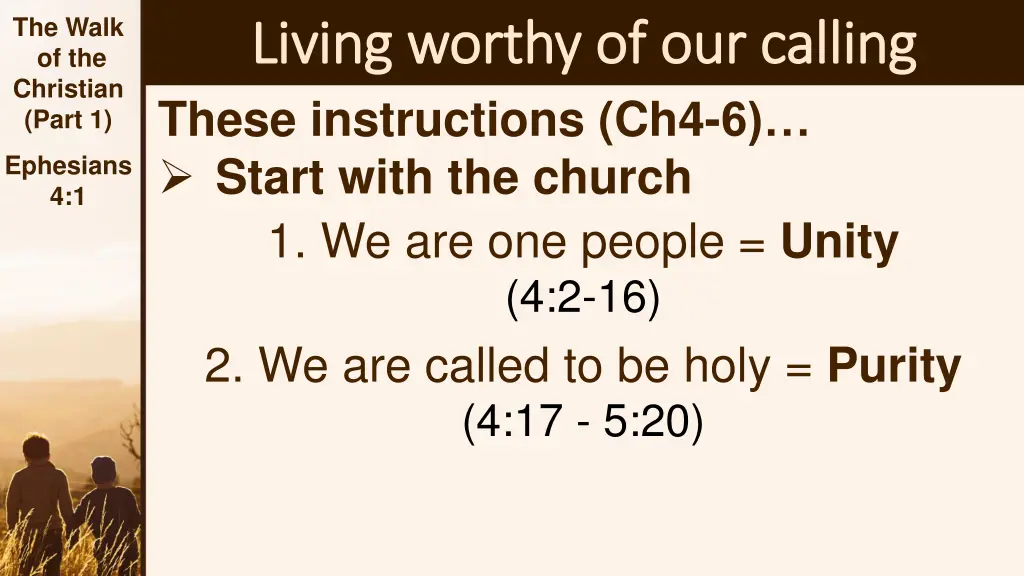 the walk of the christian part 1 4