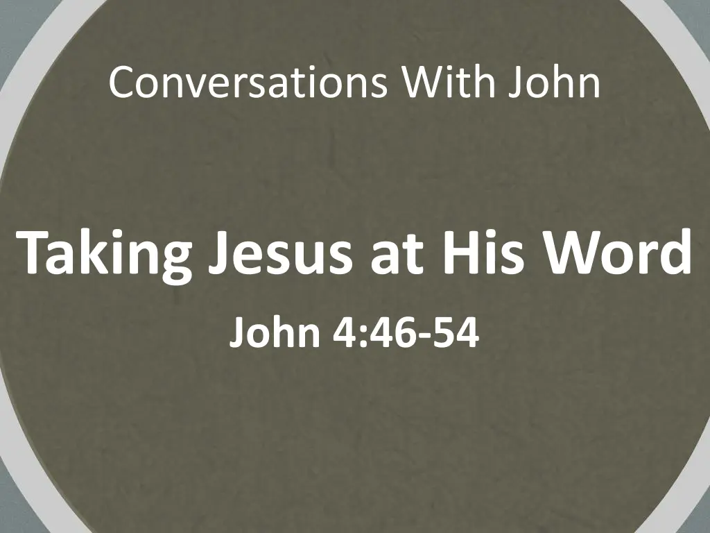 conversations with john
