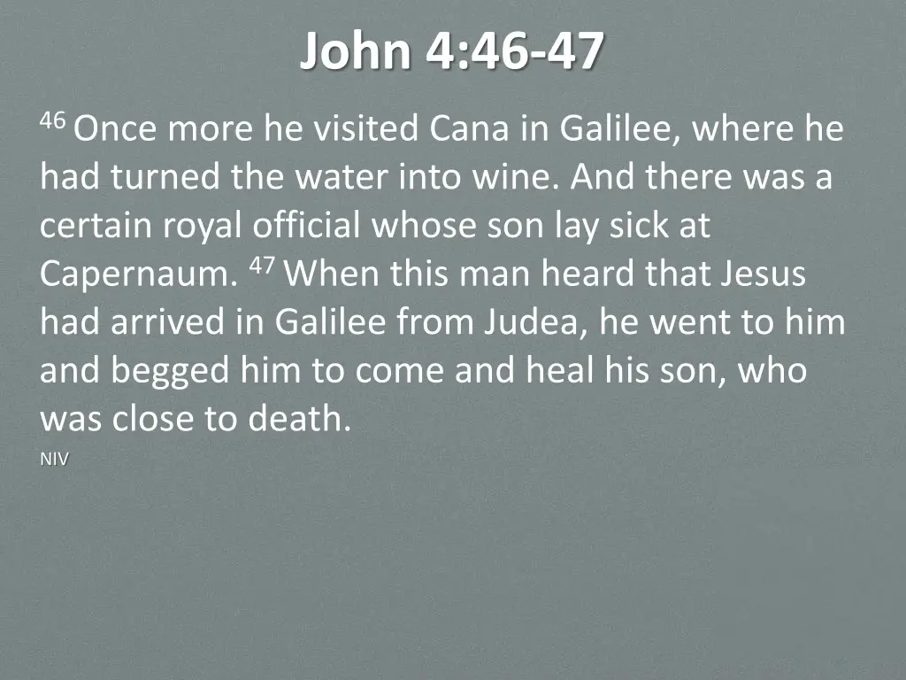 john 4 46 47