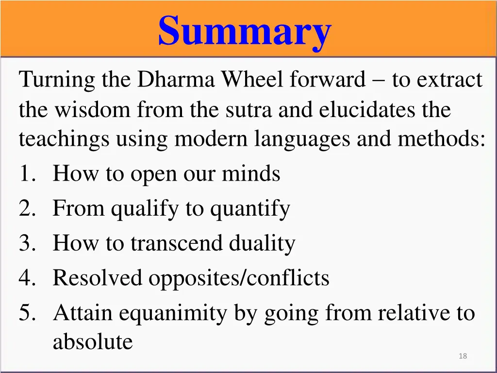 summary