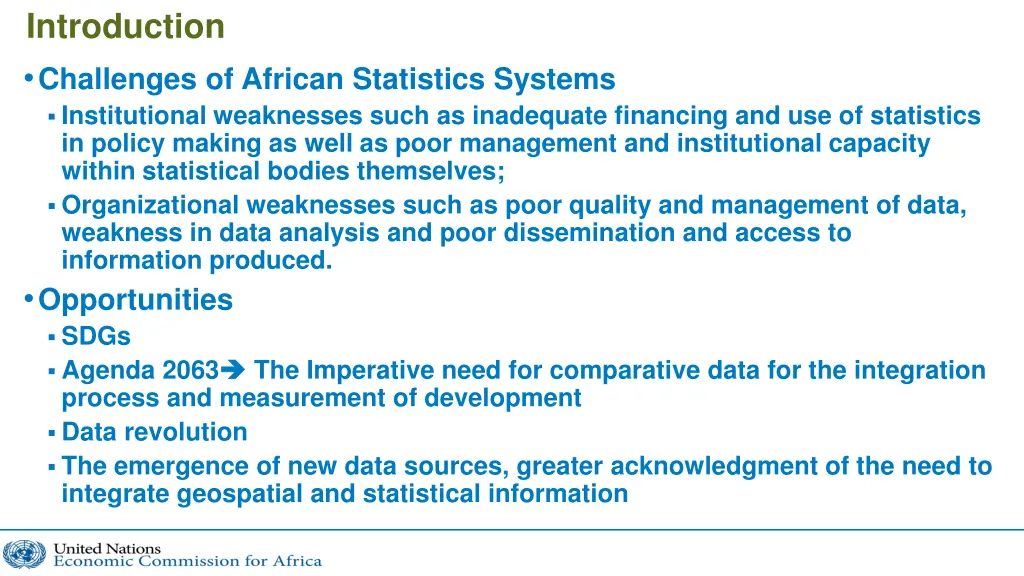 introduction challenges of african statistics