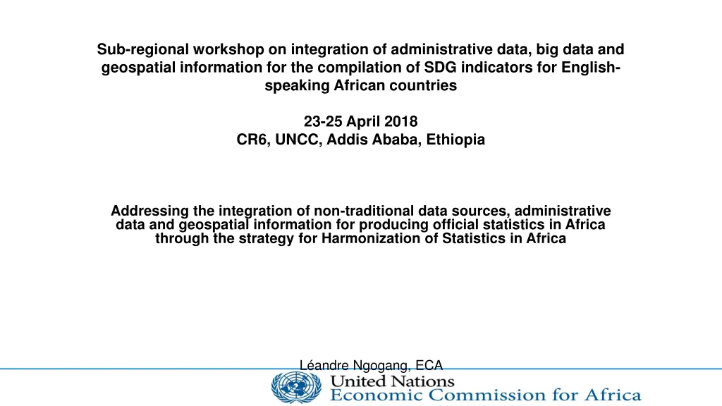 sub regional workshop on integration 1