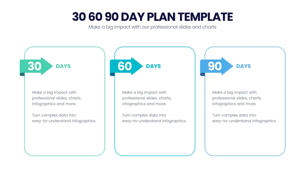 30 60 90 day plan template make a big impact with 2