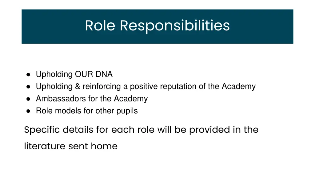 responsive teaching role responsibilities
