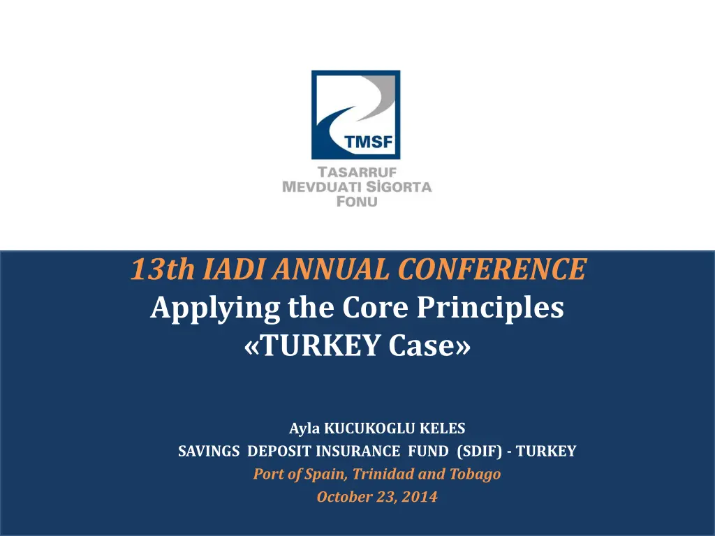 13th iadi annual conference applying the core