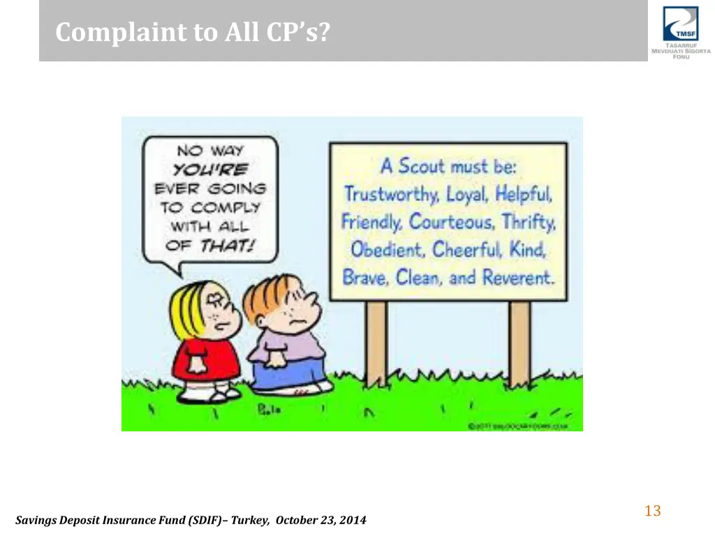 complaint to all cp s