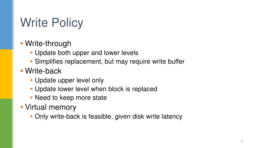 write policy