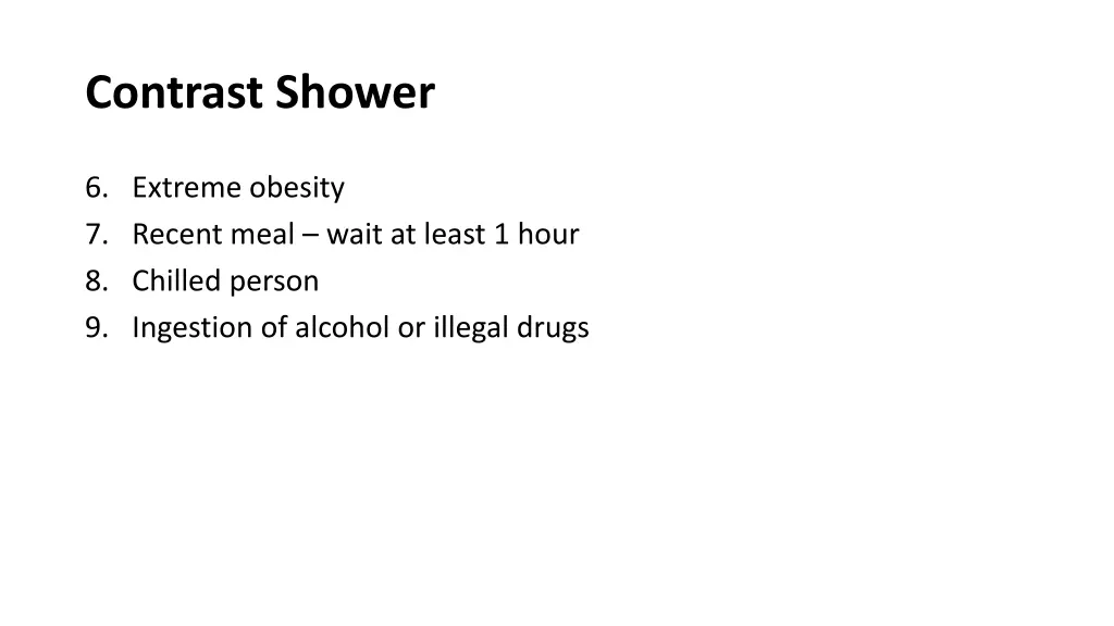 contrast shower 10