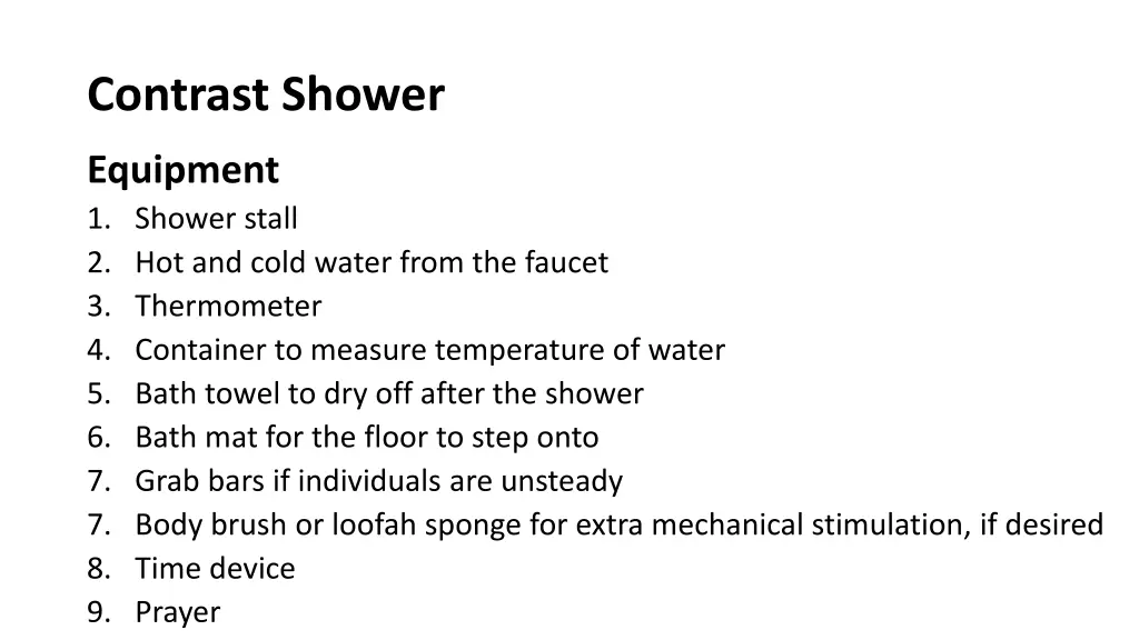 contrast shower 11
