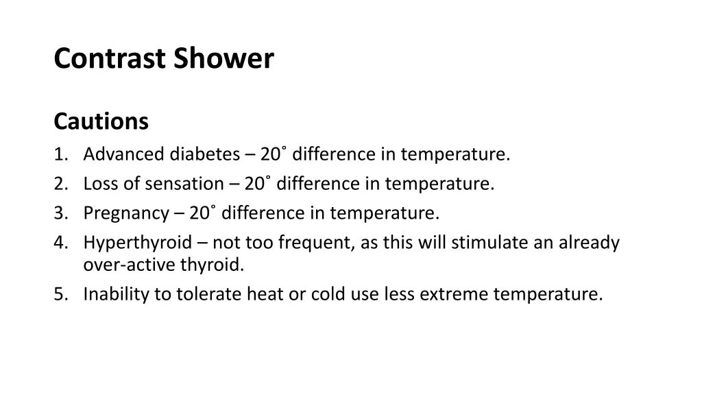 contrast shower 8