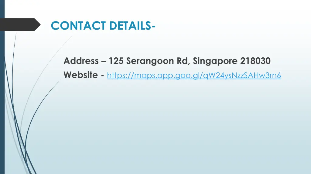 contact details