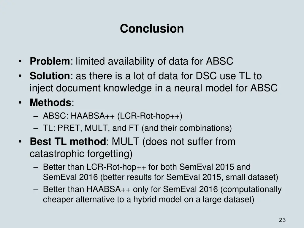conclusion