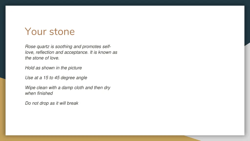 your stone