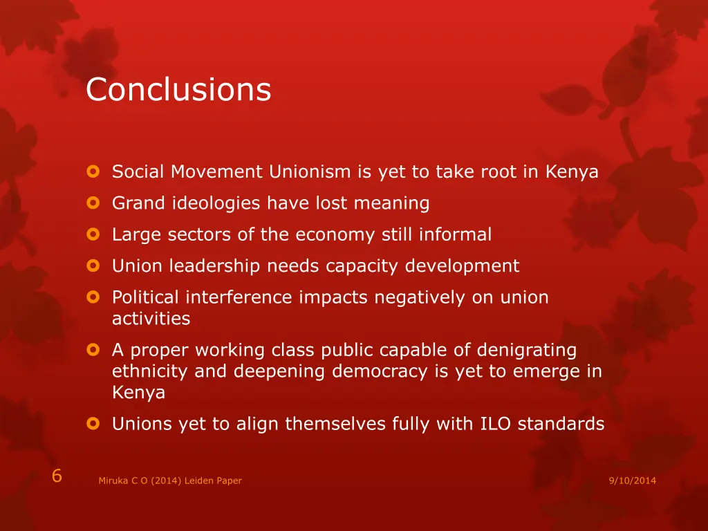 conclusions