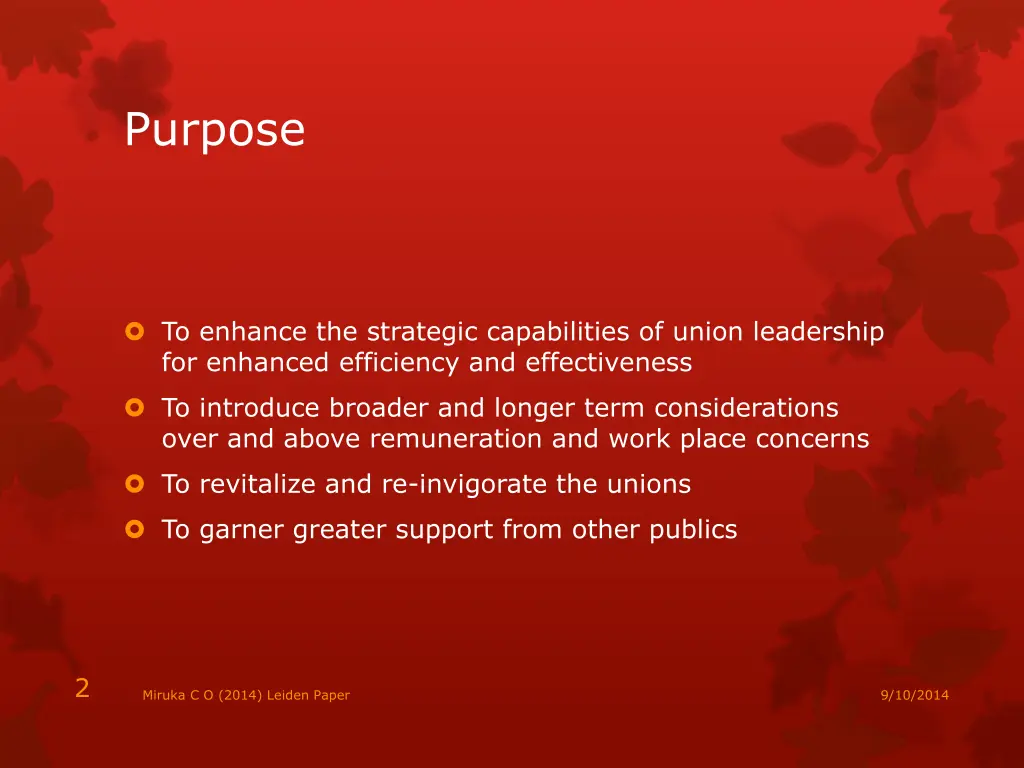 purpose
