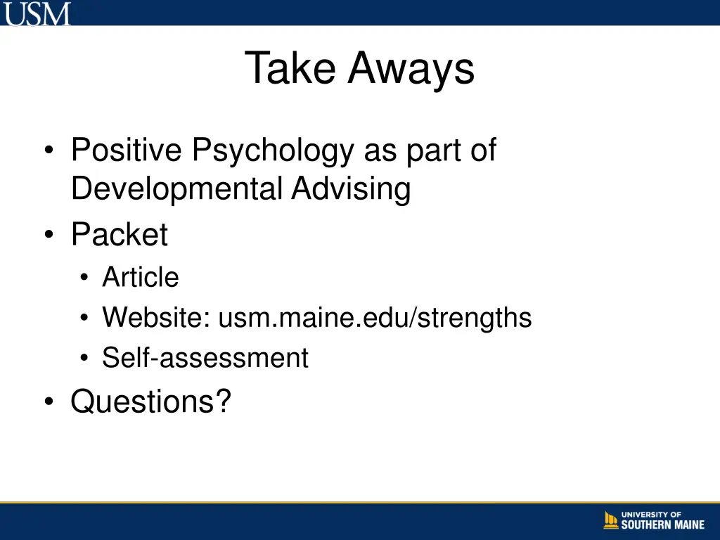 take aways