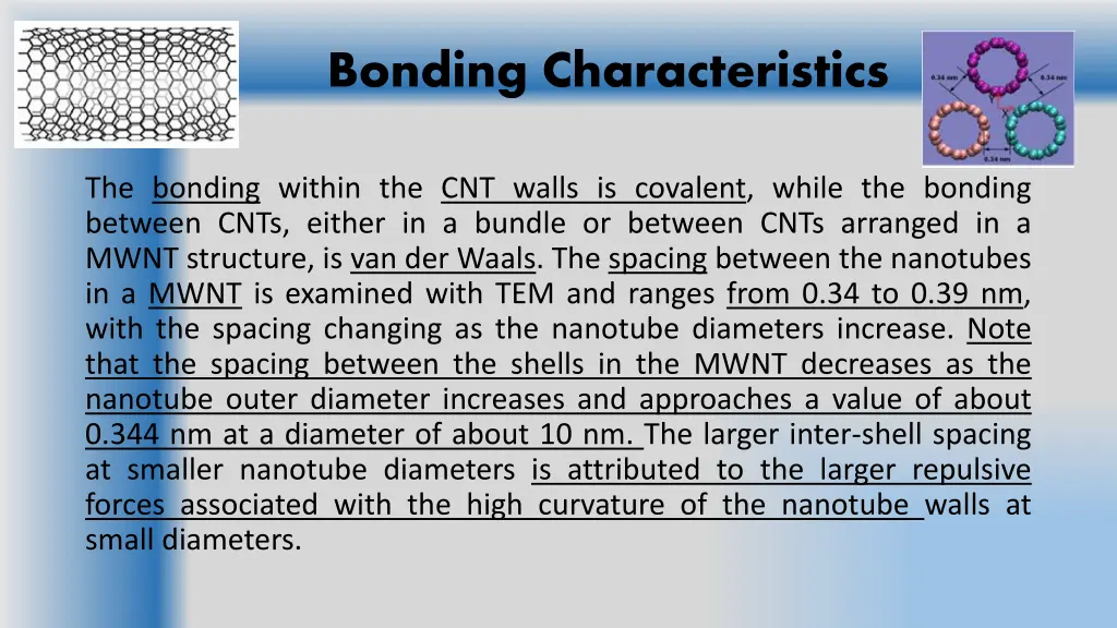 bonding characteristics