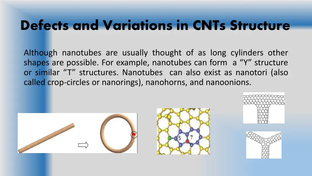 defects and variations in cnts structure 1