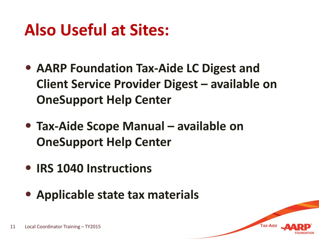 also useful at sites