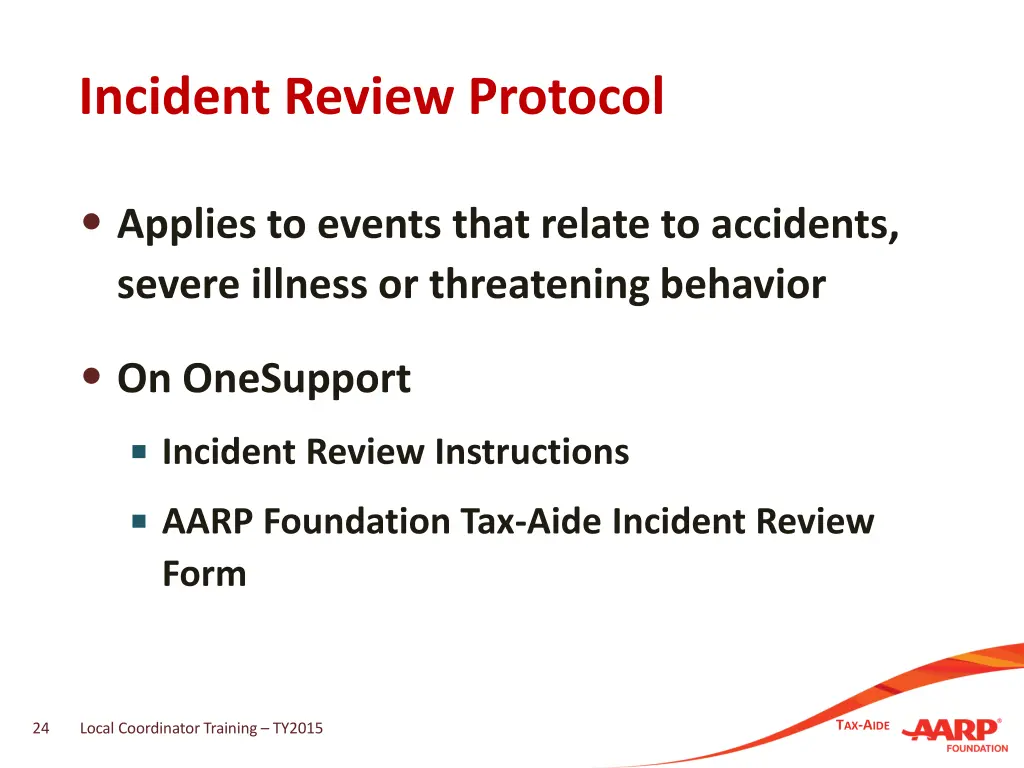 incident review protocol