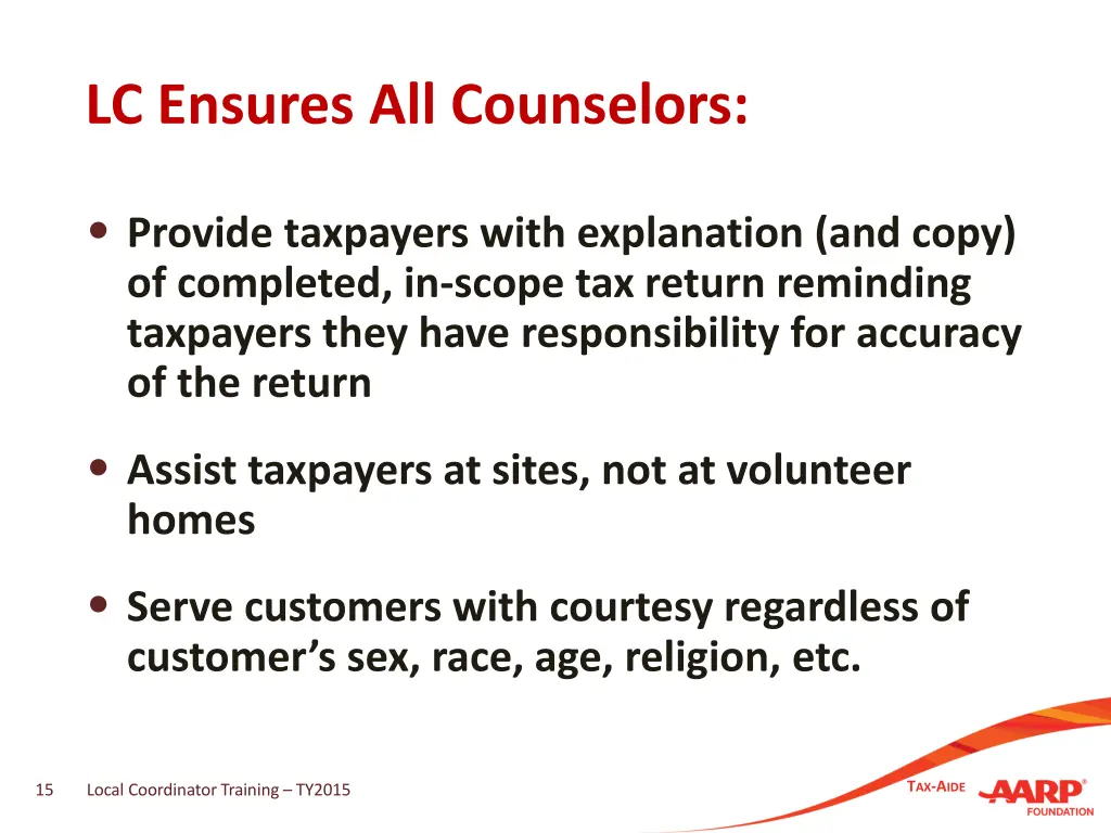 lc ensures all counselors 1