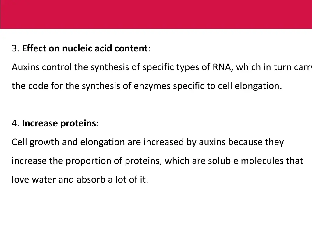 3 effect on nucleic acid content