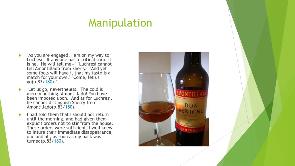 manipulation