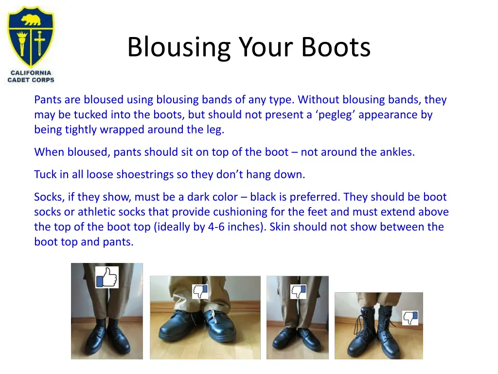 blousing your boots 1