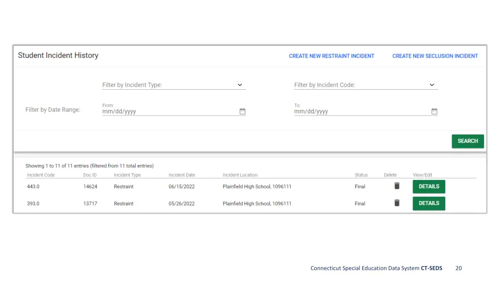 connecticut special education data system ct seds 16