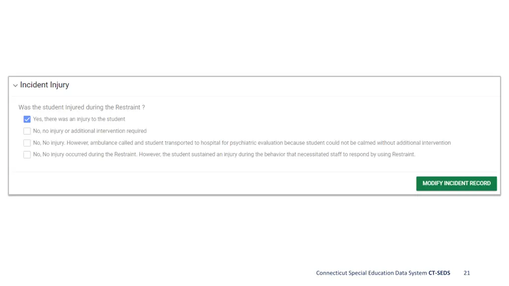 connecticut special education data system ct seds 17