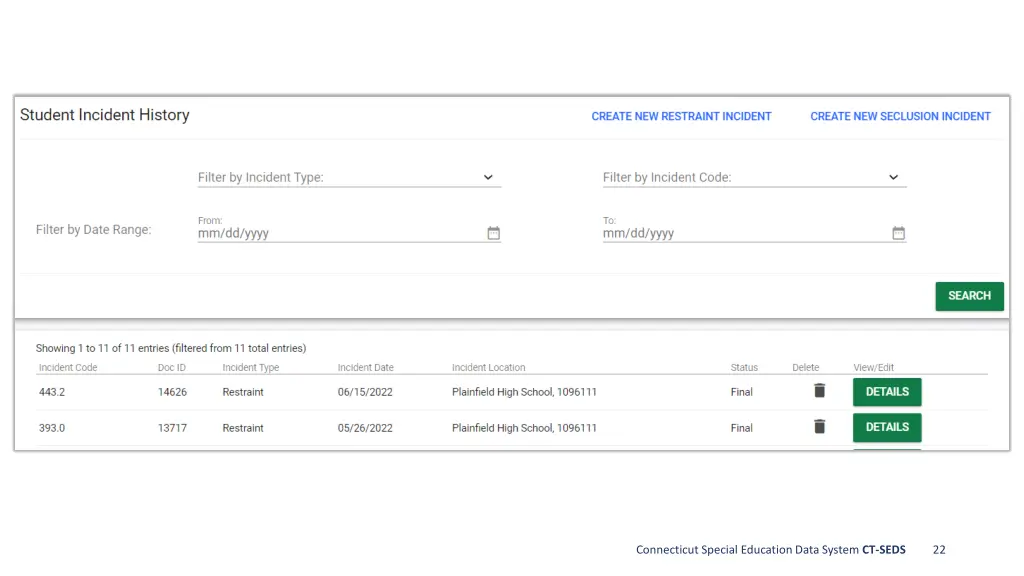 connecticut special education data system ct seds 18