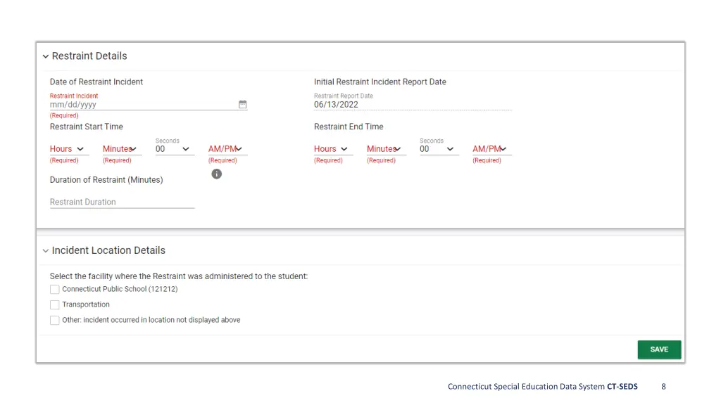 connecticut special education data system ct seds 4