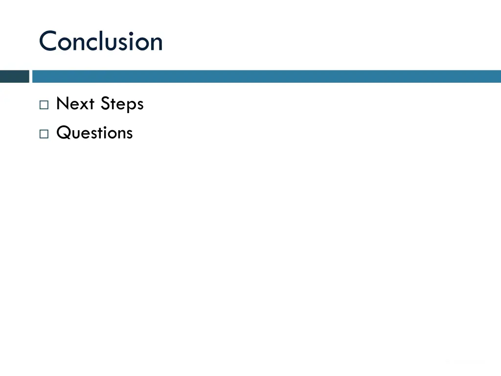 conclusion