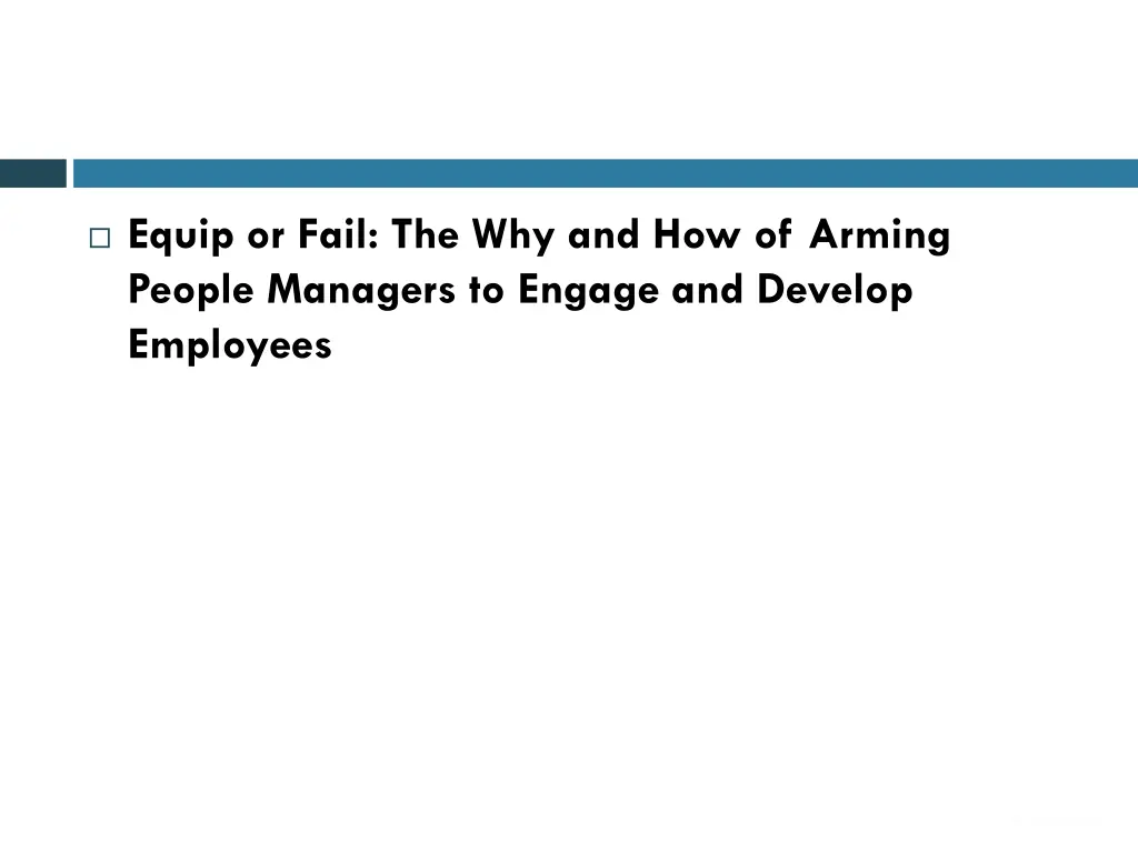 equip or fail the why and how of arming people