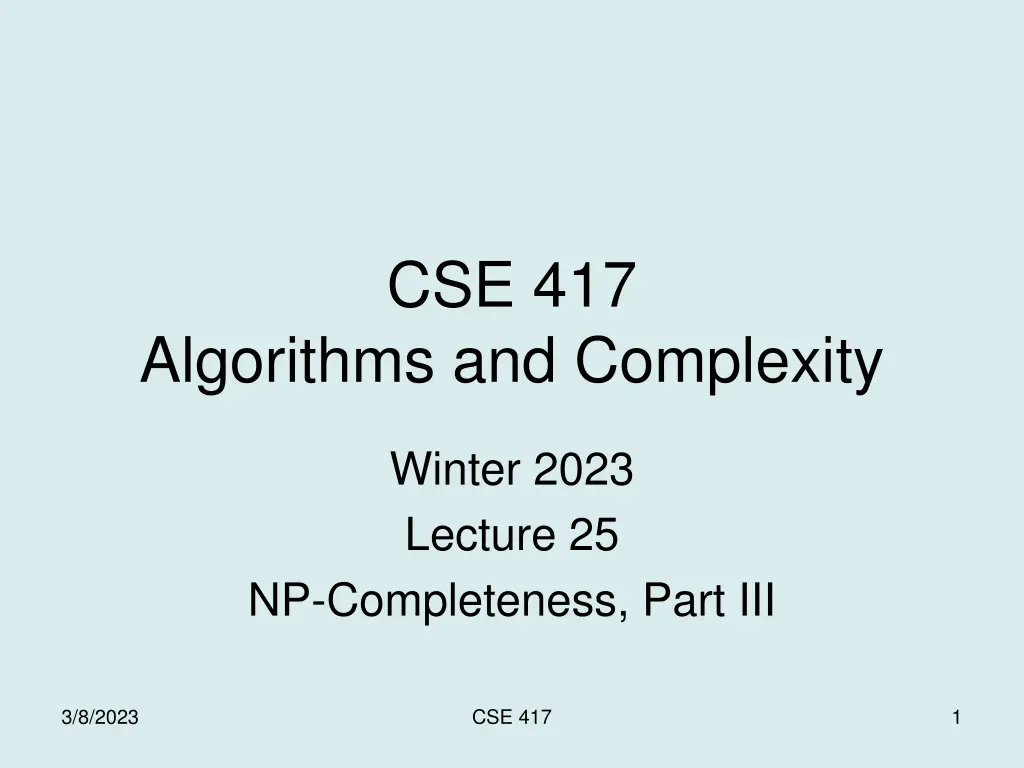 cse 417