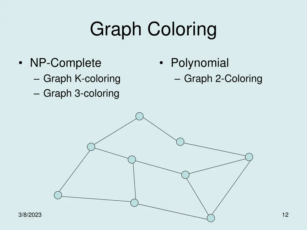 graph coloring