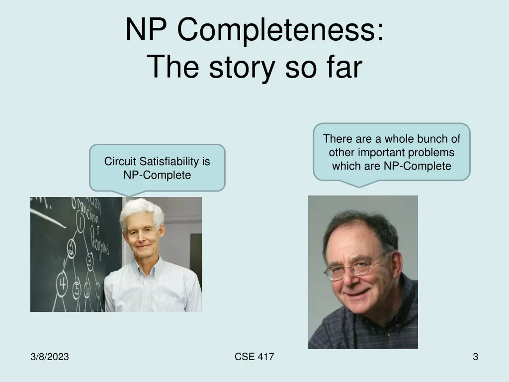 np completeness the story so far