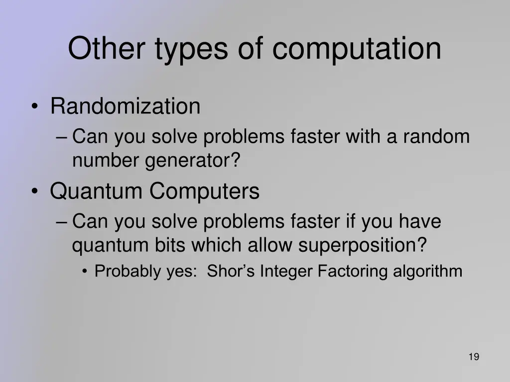 other types of computation