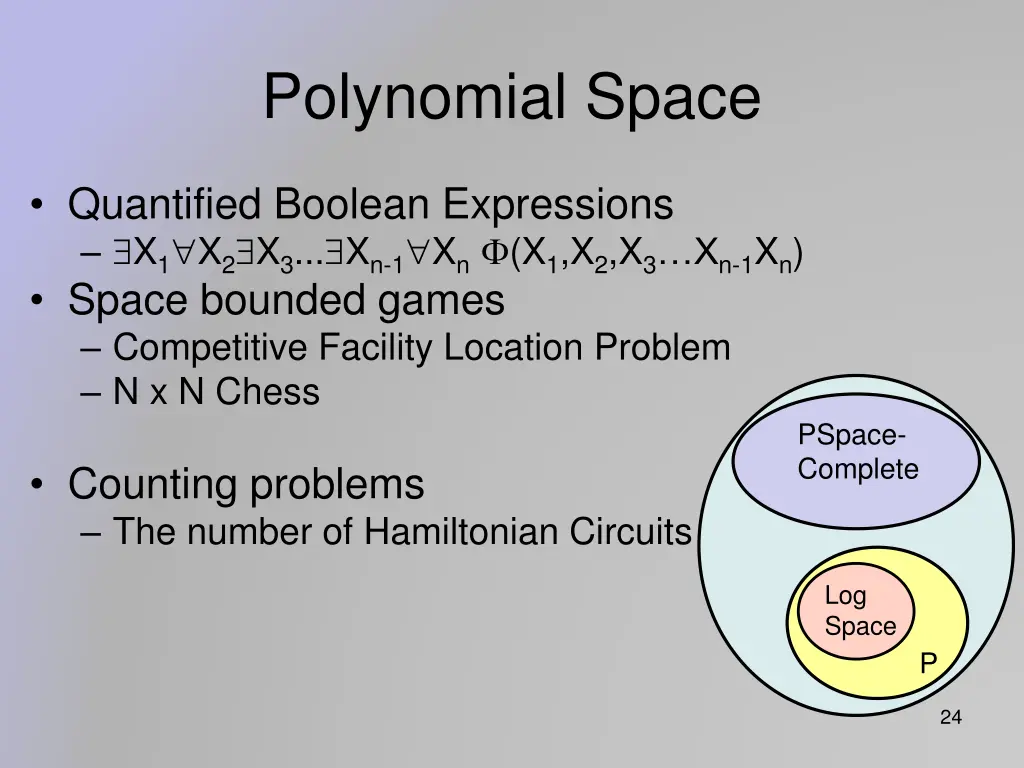 polynomial space