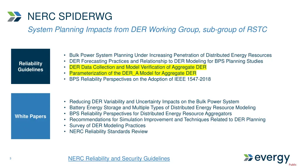 nerc spiderwg system planning impacts from