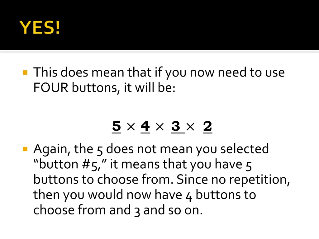 this does mean that if you now need to use four