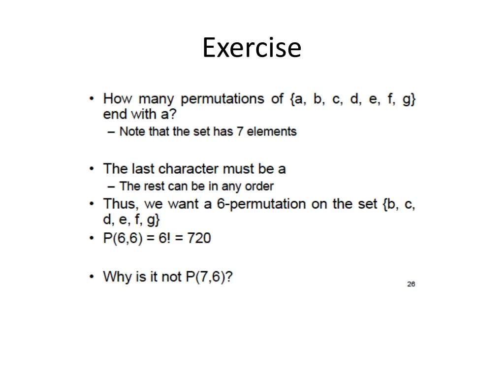 exercise