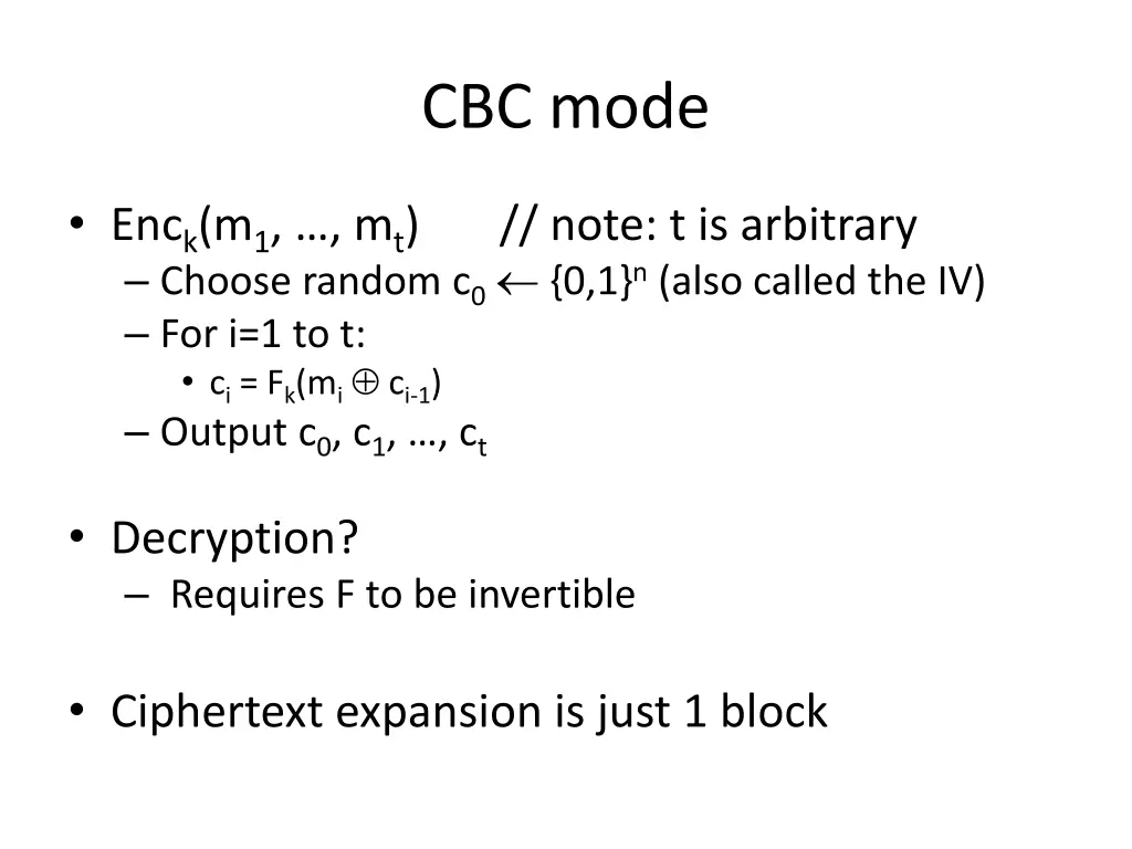 cbc mode