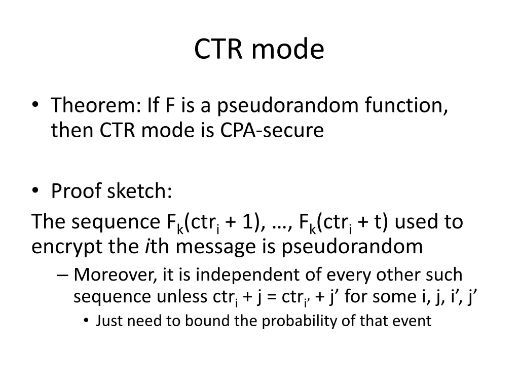 ctr mode 2