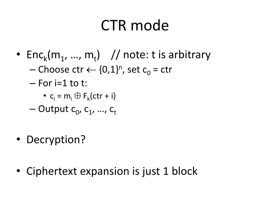 ctr mode