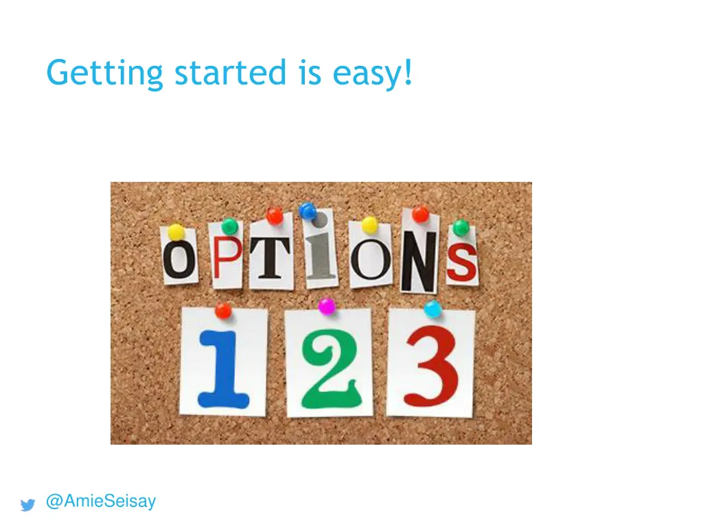 getting started is easy