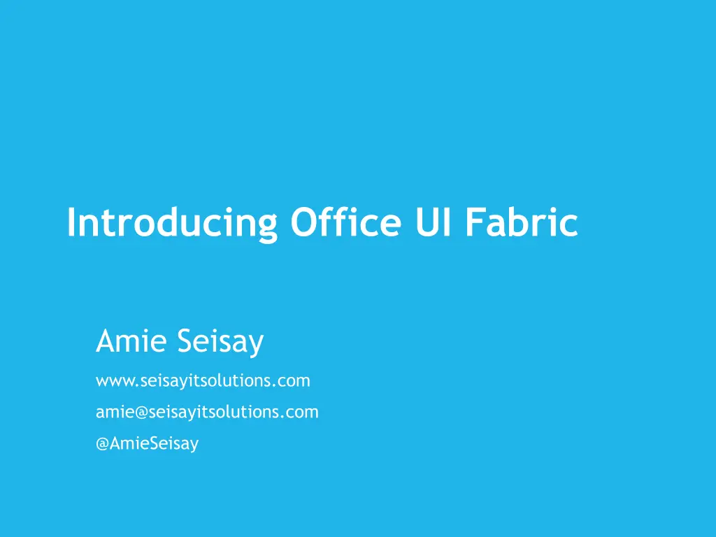 introducing office ui fabric