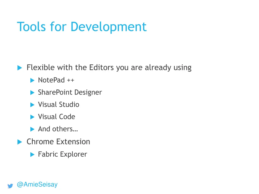 tools for development